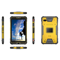 Tablette industrielle robuste étanche IP67 Android 8 pouces 4G + 64G 4G LTE double GPS NFC lecteur RFID thermomètre d'empreintes digitales boussole WiFi