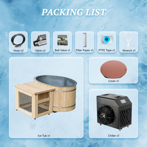 Nueva <span class=keywords><strong>Piscina</strong></span> de Inmersión Fría Thermo New Zealand Knotless Spruce <span class=keywords><strong>con</strong></span> Enfriador, Bañera de Hielo para Atletas Grandes - Product Image 6