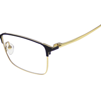 Monturas de Gafas Metálicas de Titanio IP, Estilo Retro Vintage, Color Negro y Dorado, Monturas Ópticas de Moda, Precio de Fábrica