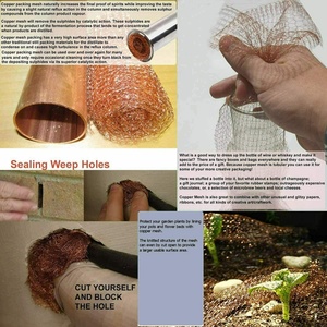 3/6m Copper Wire <b>Net</b> <b>Mesh</b> Stainless Steel Anti-Snail Signal Shielding <b>Net</b> Pest Rodent <b>Mesh</b> Rat Rodent Slug Snail Control Blocker - Product Image 5