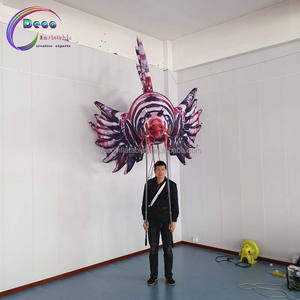 Marioneta inflable de peces tropicales que lleva un atractivo desfile de colores para caminar, <span class=keywords><strong>globo</strong></span> de animales marinos para espectáculos de eventos - Product Image 5