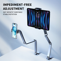 FEIXIANG X62 Support de téléphone et de tablette en alliage d'aluminium réglable Rotation à 360 ° avec base de serrage directement de l'usine