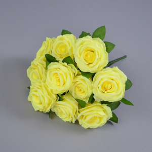 <span class=keywords><strong>Rosa</strong></span> di seta artificiale 10 teste <span class=keywords><strong>rosa</strong></span> Bouquet floreale fiore di alta qualità Hotel matrimonio tavole natale decorazione finta <span class=keywords><strong>rosa</strong></span> - Product Image 3