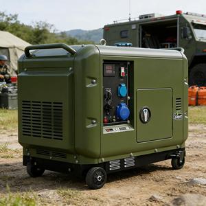 Portable Super Silent Diesel Generator Set 3-20KW 1/3 Phase 50Hz 60Hz All Copper Engine Soundproof With ATS for Home Use - Product Image 1