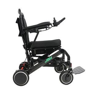 Silla de ruedas eléctrica plegable de carbono ligero motorizada Prower, caja de cartón de Metal negro, accesorios para silla de ruedas Ce, fibra de carbono - Product Image 1