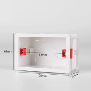 Boîte de jonction universelle YIFENG Type 118 pour interrupteur et prise, deux positions, encastrée, montage en surface, surface lisse - Product Image 1