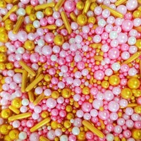 Perles de sucre et billes de bonbons métalliques multicolores pour la décoration de gâteaux et les fournitures de pâtisserie