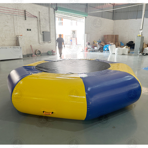 แทรมโพลีนน้ำเป่าลมขนาด 10 ฟุต สำหรับสระน้ำ ทะเลสาบ และกิจกรรมสนุกสนานกลางแจ้งสำหรับครอบครัว - Product Image 5