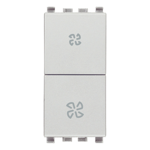 Interruptor de Ventilador de 2 Polos y 10AX con Icono de Ventilador para Sistemas HVAC - Product Image 1