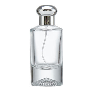 Lüks Yuvarlak Şeffaf Cam Parfüm Şişeleri 30ml 50ml 100ml Kalın Tabanlı Silindir Şeklinde Sprey Başlıklı Pompa Sprey - Product Image 5