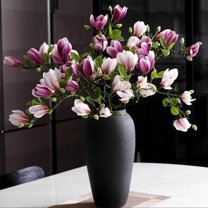 <span class=keywords><strong>Vase</strong></span> <span class=keywords><strong>Ikebana</strong></span> chinois de style rétro traditionnel, <span class=keywords><strong>vase</strong></span> en <span class=keywords><strong>céramique</strong></span> rond noir mat moderne pour la décoration de la maison - Product Image 2