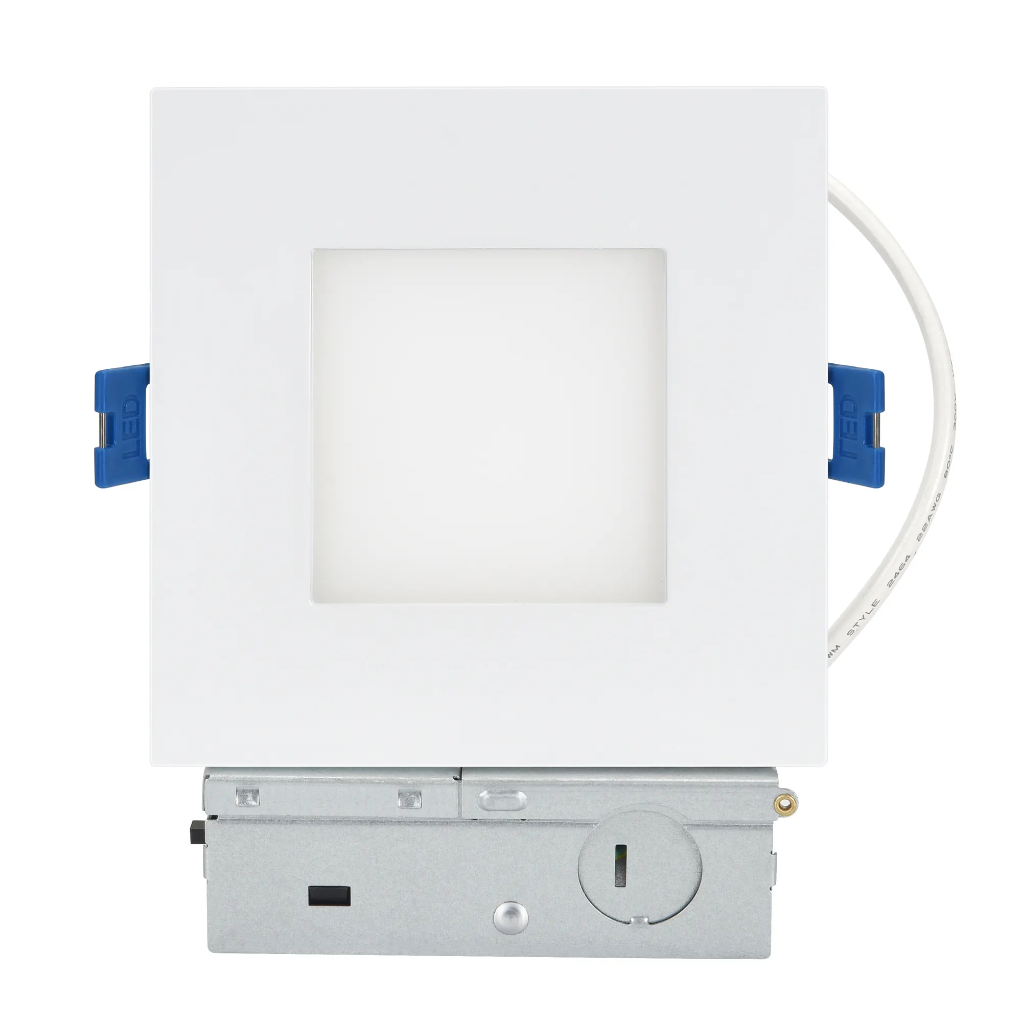 Indoor 5cct dimmable Square Flat 4 Inch etl wet recessed slim downlight with junction box