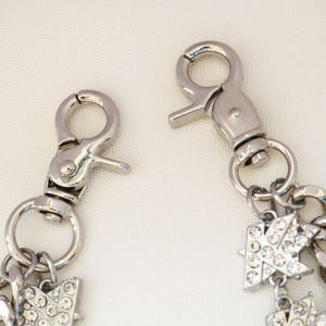 Pantaloni a catena con zircone in metallo acciaio inossidabile Punk doppio strato tascabile pantaloni con Logo personalizzato portafoglio catena di <span class=keywords><strong>Jeans</strong></span> per gli uomini - Product Image 3