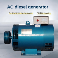 Alternateur à balais LANGSHUO LSST-2 STC/ST 2 Kva 15 Kva à châssis ouvert avec démarrage automatique ATS, générateur dynamo électrique