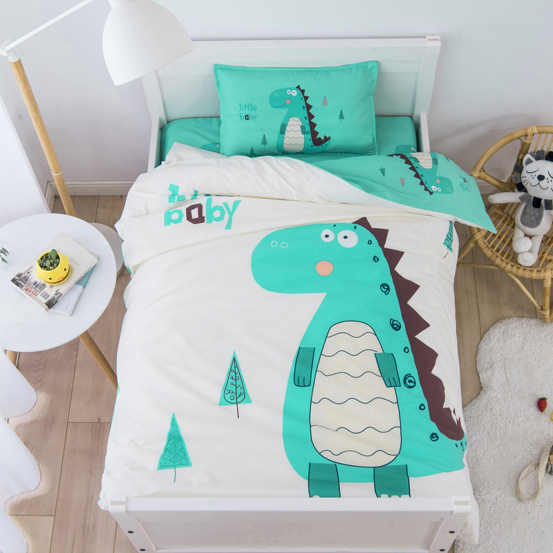 Cartoon Dinosaur Printed Duvet Cover Single