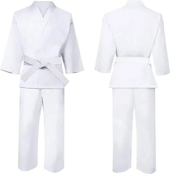 Hot Custom Design WKF Approved Traditional White Jiu Jitsu Gi Uniform Karate Uniforms