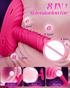 Vibratore per Punto G, Clitoride e Anale, Macchina del Sesso per Coppie con Controllo Remoto APP, Dildo Vibrante con Cinturino per Seduta e Spinta - Product Image 2