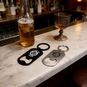 Wine Bottle Opener Keychain Custom logo Sublimation Wedding Gifts Stainless Steel Beer <b>Key</b> <b>Ring</b> Blank Metal Bottle Opener - Product Image 5