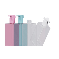 Botella Transparente Cuadrada Vacía de PETG para Loción con Bomba Dosificadora, 333 ml, Ecológica, con Logotipo Personalizado, Envase para Champú y Acondicionador