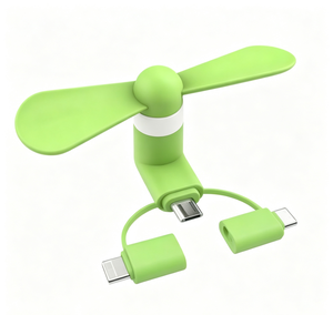Custom Logo Creative Gift Mobile <b>Phone</b> Fan Mini USB Type-C Portable Fan Silent Brushless <b>Micro</b> Cooling Fan Wearable USB Mini Fan - Product Image 1