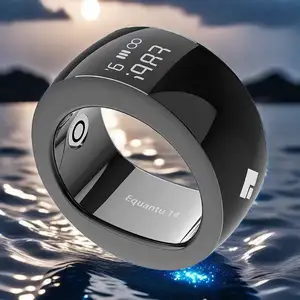 منتج جديد من إكوينتو خاتم تسبيح الحساب هدية للمسلمين للصلاة قبلة الزكري خاتم عداد الآذان منبه الساعة SQ668 خاتم التسبيح
