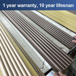 150mm halbkreis förmige geriffelte Wand platte Mehrfarbige Anpassung Starke stereo skopische Impression Innen-PVC-Wand paneele für den Raum - Product Image 5