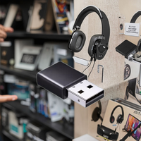 Receptor Inalámbrico USB Mini KTCU1 OMFox, Baja Latencia, Chip Qualcomm, Adaptador de Audio Inalámbrico APTX para Auriculares con Controlador PS4/Xbox