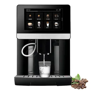 グラインダー全自動コーヒーマシンに組み込まれた22種類の飲料を醸造するための新しいデザイン7インチフルグラフィックディスプレイ