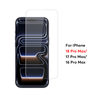 Protection d'écran en verre trempé HD anti-rayures 9H compatible avec les coques pour iPhone 16 17 18 Pro Max