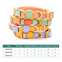 Collier pour animaux de compagnie en PVC, couleur macaron, adapté aux chats et aux chiens, impression de logo personnalisée, imperméable, anti-étranglement, collier réglable