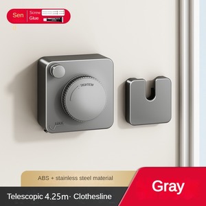 Tendedero retráctil extensible <span class=keywords><strong>de</strong></span> acero inoxidable Revestimiento <span class=keywords><strong>de</strong></span> plástico Colgador flexible montado en la <span class=keywords><strong>pared</strong></span> Secado plegable Funcional - Product Image 6