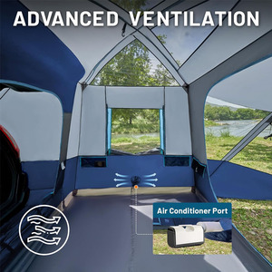 Tente de <span class=keywords><strong>camping</strong></span> familiale grande taille, imperméable, résistante aux intempéries et aux UV, portable, pour 5 à 9 personnes, pour SUV, avec sac de rangement - Product Image 6