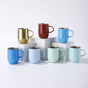 Stainless Steel Insulated Tumbler 12oz <b>Double</b> <b>Wall</b> Vacuum Coffee <b>Mug</b> For Office Business Gifts - Product Image 1
