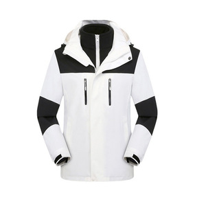 Veste polaire 3 en 1 détachable, coupe-vent, doublure polaire épaisse, pour l'alpinisme en plein air, unisexe, manches longues - Product Image 2