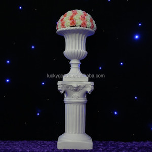 LDJ444 - Pilares Decorativos Blancos de Resina para Pasillos Romanos, Decoración de Bodas, Matrimonios, Luckygoods CN;ZHE, Resina, 5 Piezas - Product Image 2