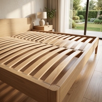 Lattes de lit courbées en bouleau à haute élasticité - Système de support de matelas en bois flexible, taille personnalisable, installation facile