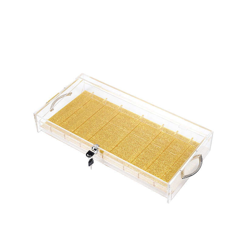 YH фабричное производство, профессиональное качество, 9 рядов чипов, лоток, акриловая коробка, чип с замком