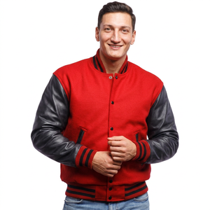 Custom High Quality Cotton Varsity <b>Baseball</b> <b>Jackets</b> Plus Size Stand Winter Season Waterproof CollegeBaseballjacket <b>for</b> <b>men</b> - Product Image 1