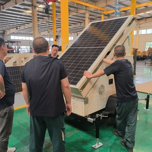 Tour d'éclairage portable à énergie solaire 5m 6m 9m, best-seller, avec trois panneaux solaires, diesel et essence - Product Image 6