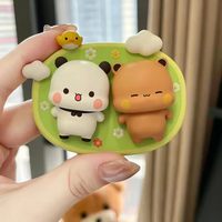 Lot de 8 figurines Bubu Dudu Bear en PVC, série aimants de réfrigérateur, boîte mystère, figurines miniatures de dessins animés adorables, 100 % originales, pour les 14 ans et plus
