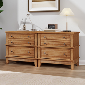 Hazel 3 Drawer Side Table Set Of Two For Living Room Hallway Entryway - Product Image 2