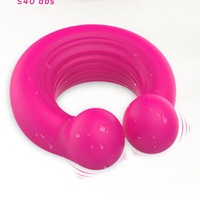 Doppelköpfiger Vibrierender Verriegelungs-Super-Matic Sexspielzeug Penis- und Klitoris-Stimulationsring für Paare