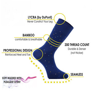 Costume d'été pour homme, chaussettes en bambou, fines, sans couture, décontractées, Logo personnalisé, originales - Product Image 3