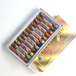 Ensemble de peinture artistique pour enfants, crayons de dessin multicolores très vendus, 12 couleurs non toxiques, pastel à l'huile pour la peinture des enfants - Product Image 2