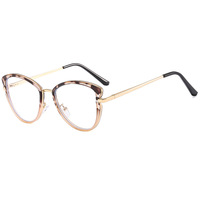 Nouvelles lunettes anti-lumière bleue œil de chat multicolores unisexes de créateur 2023