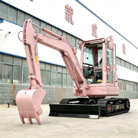 Livraison gratuite Euro5 CE EPA 3.5 T Mini-excavatrice compacte, mini-pelleuse hydraulique sur chenilles, petite excavatrice pour travaux industriels et aménagement paysager