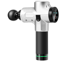 Pistolet de massage personnalisé avec logo, 30 vitesses, thérapie musculaire par percussion, écran LCD, pistolet de massage portable pour tissus profonds