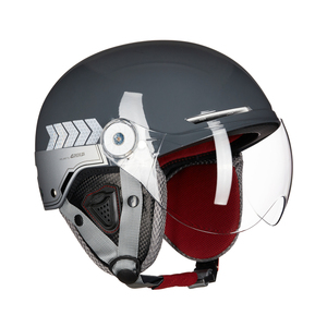 Tùy chỉnh nửa mặt cưỡi động cơ Mũ bảo hiểm 3/4 mở mặt lật lên <span class=keywords><strong>Visor</strong></span> Scooter xe máy xe máy Mũ bảo hiểm - Product Image 3