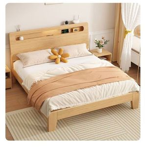 Letto in Legno Massello 2026 180x200cm, Letto Matrimoniale per Camera da Letto Principale, Letto Singolo Semplice 1.2m per Uso Domestico - Product Image 4