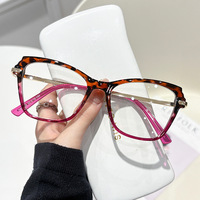 Nouvelles lunettes photochromiques anti-lumière bleue tendance avec charnières à ressort, montures de lunettes de style artistique pour hommes et femmes.